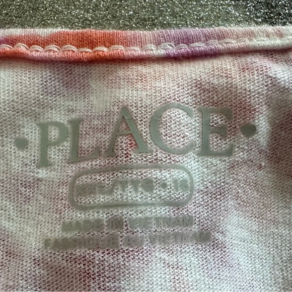 The Children's Place Pink and White A-Line Sundress Scoop Neck (877) - Picture 7 of 8